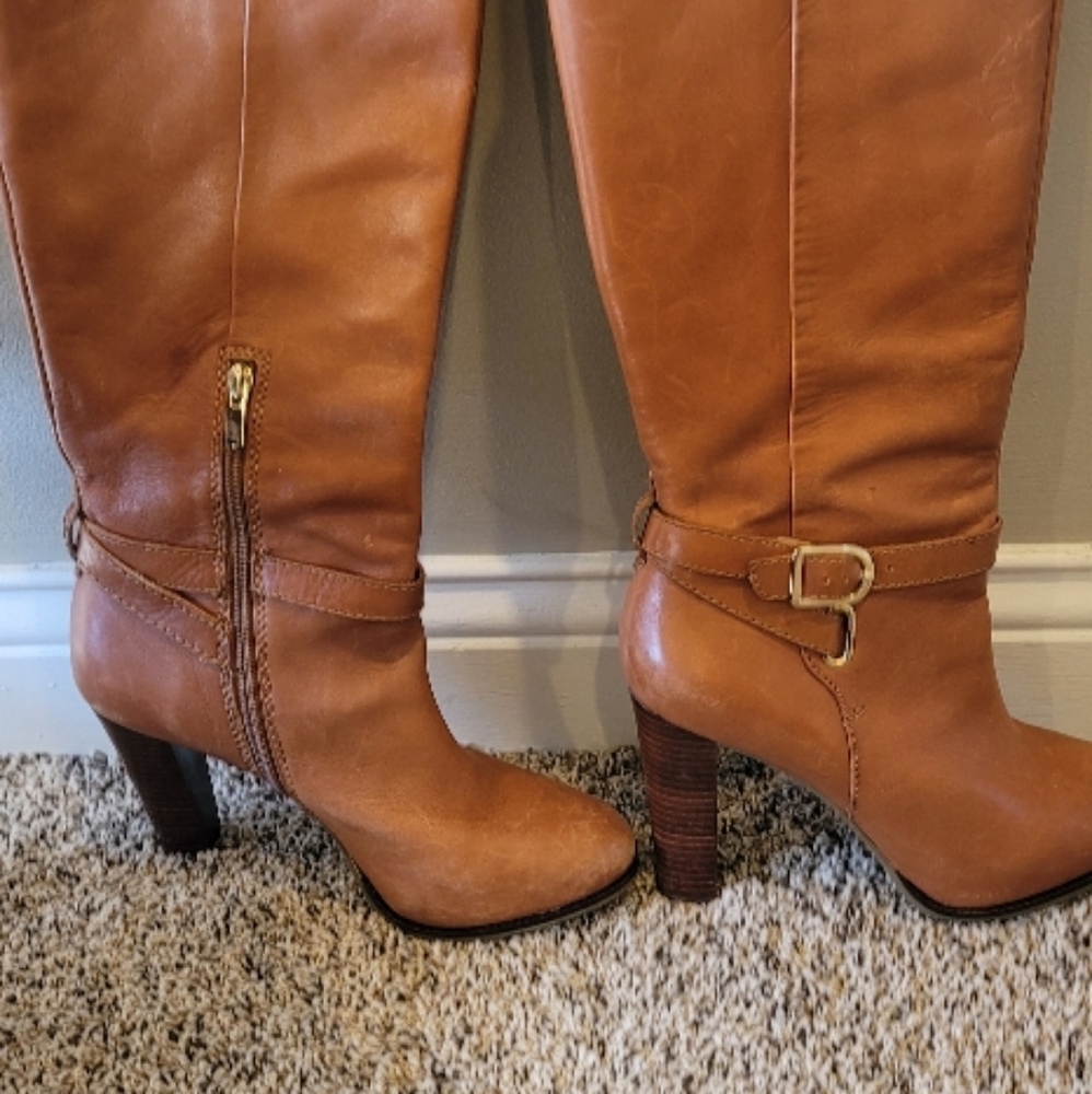 Banana Republic Dark Amber tall heeled boots